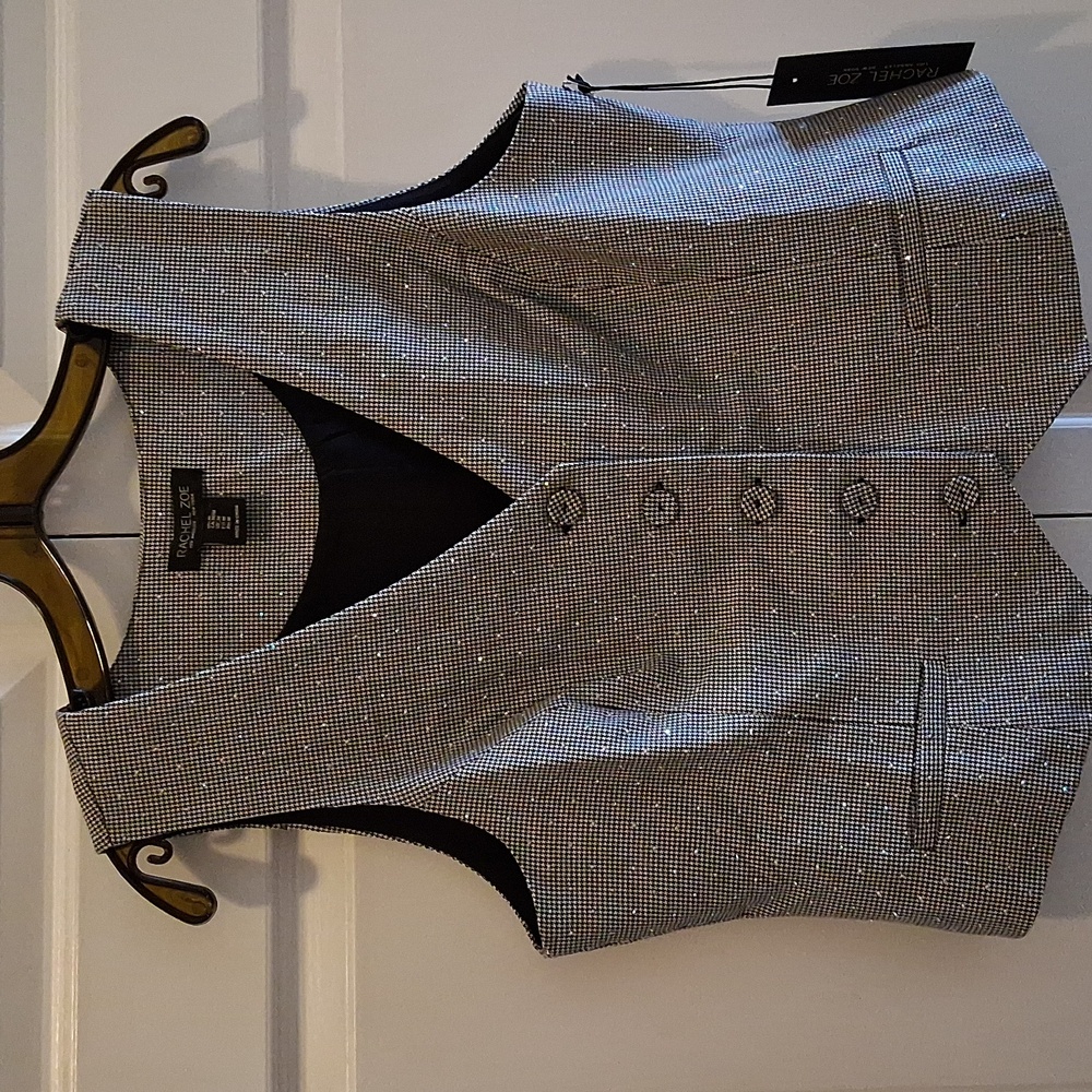Rachel Zoe Bling Buttoned Vest